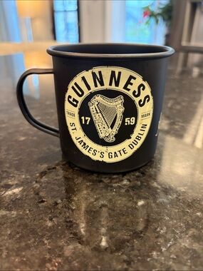 Guinness Black Mug with Cream Logo